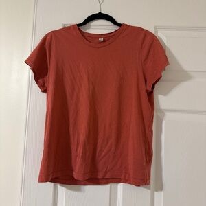 Rust Orange T-Shirt - Relaxed Fit Basic Tee